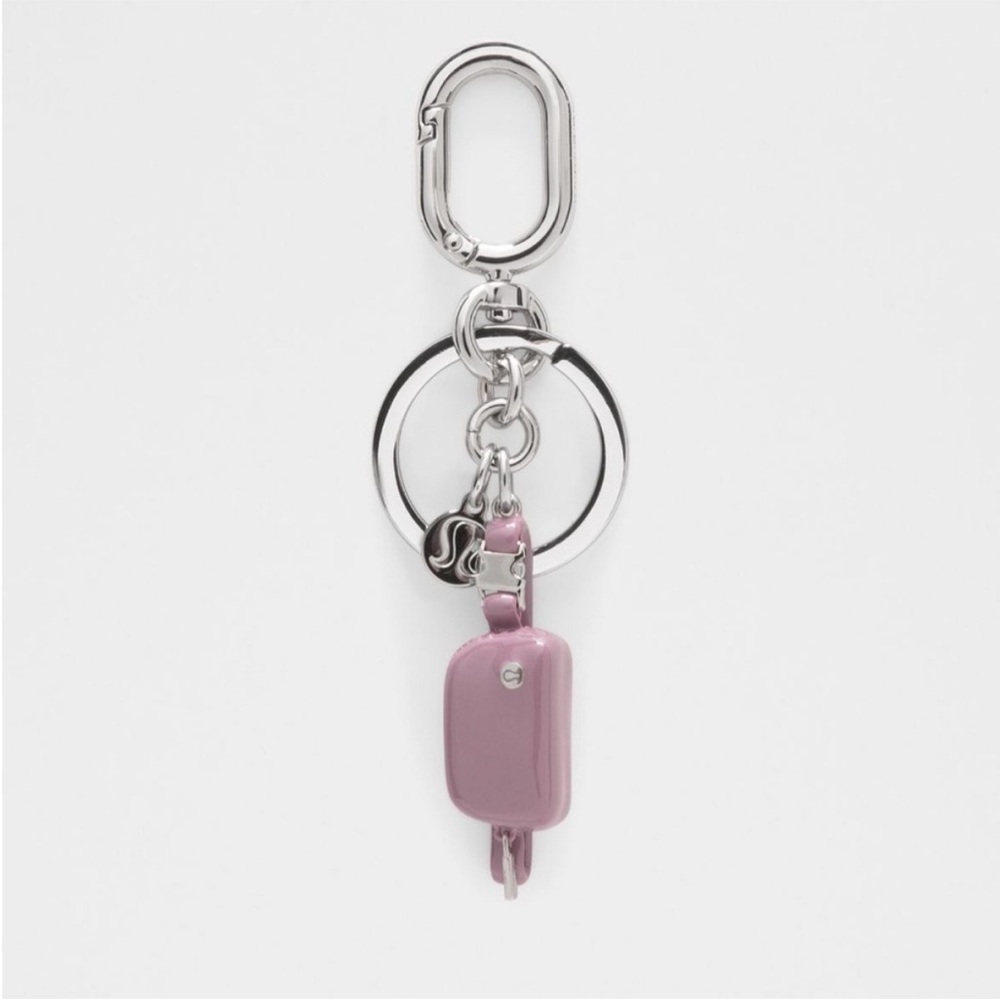 Lululemon  Pink & Rose Everywhere Belt Bag Charm Keychain